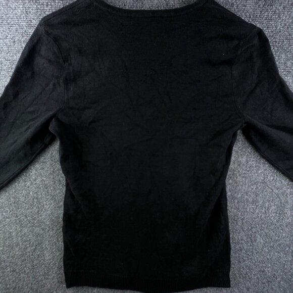 Lauren Ralph Lauren Women’s Sweater Linen Nylon Blend Small Dark Gray Pullover - Picture 11 of 11